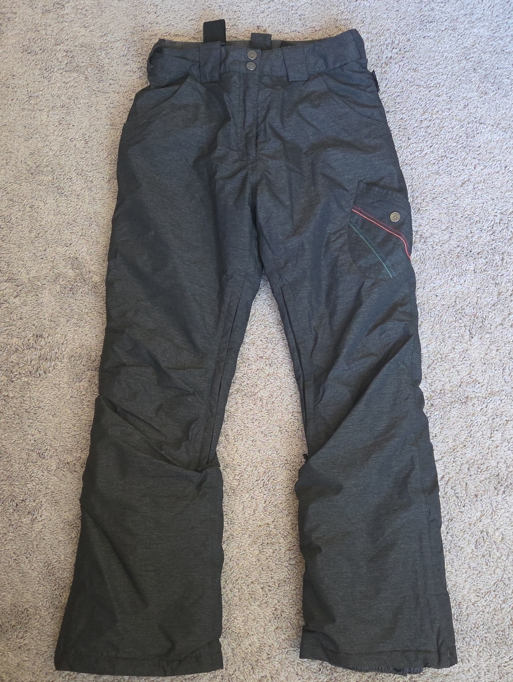 Women’s Dark Gray Snow Pants - Firefly Aquamax